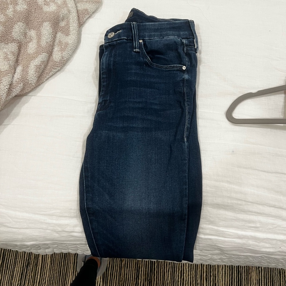 MOTHER Women's Deep Indigo Skinny Jeans